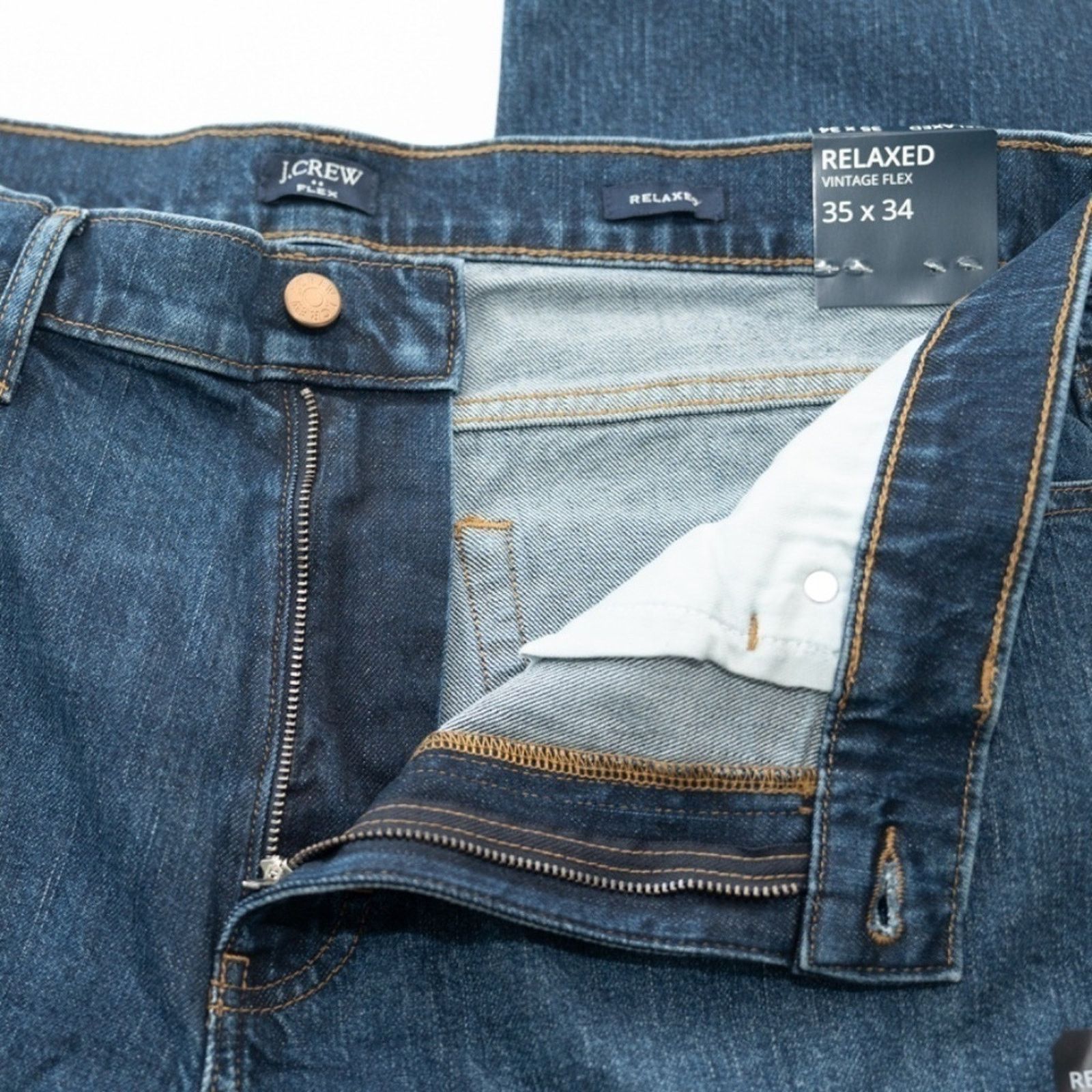 J.Crew J Crew. Men's Relaxed Fit Jean. Size US 35 - 4 Thumbnail