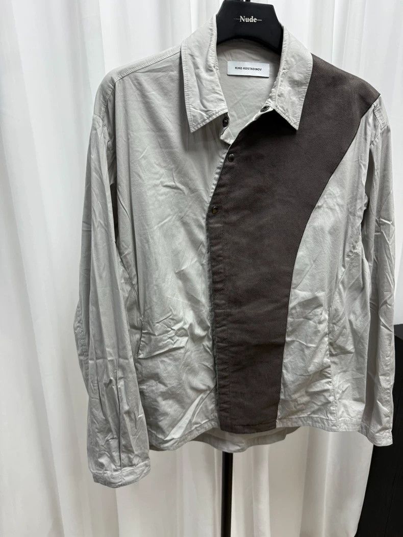 Kiko Kostadinov Kiko Kostadinov Irregular-shaped leather patchwork shirt Size US M / EU 48-50 / 2 - 6 Thumbnail