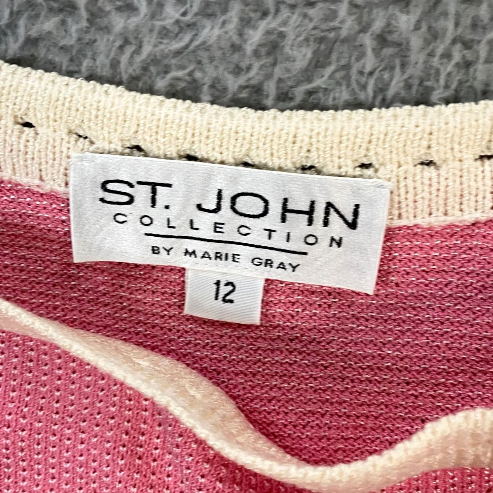 St. John VINTAGE ST. JOHN Dress Womens size 12 Tank Knit Pink Summer - 12 Pink Knit Dress St. John Tank Dress A-Line/Behav? Size XL / US 12-14 / IT 48-50 - 3 Thumbnail