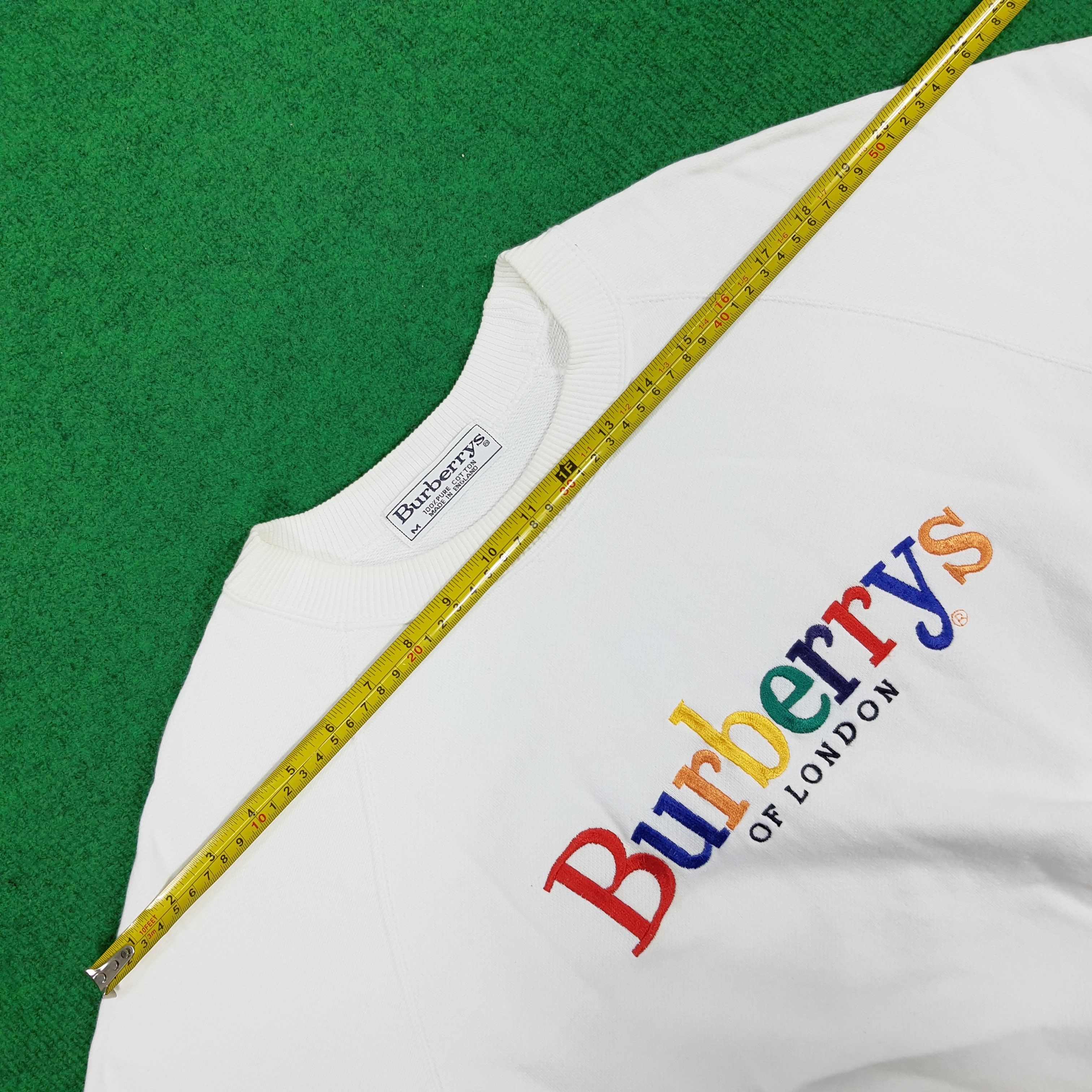 Burberry × Vintage Vintage Burberrys of London Spell Out Sweatshirt Size US M / EU 48-50 / 2 - 9 Thumbnail