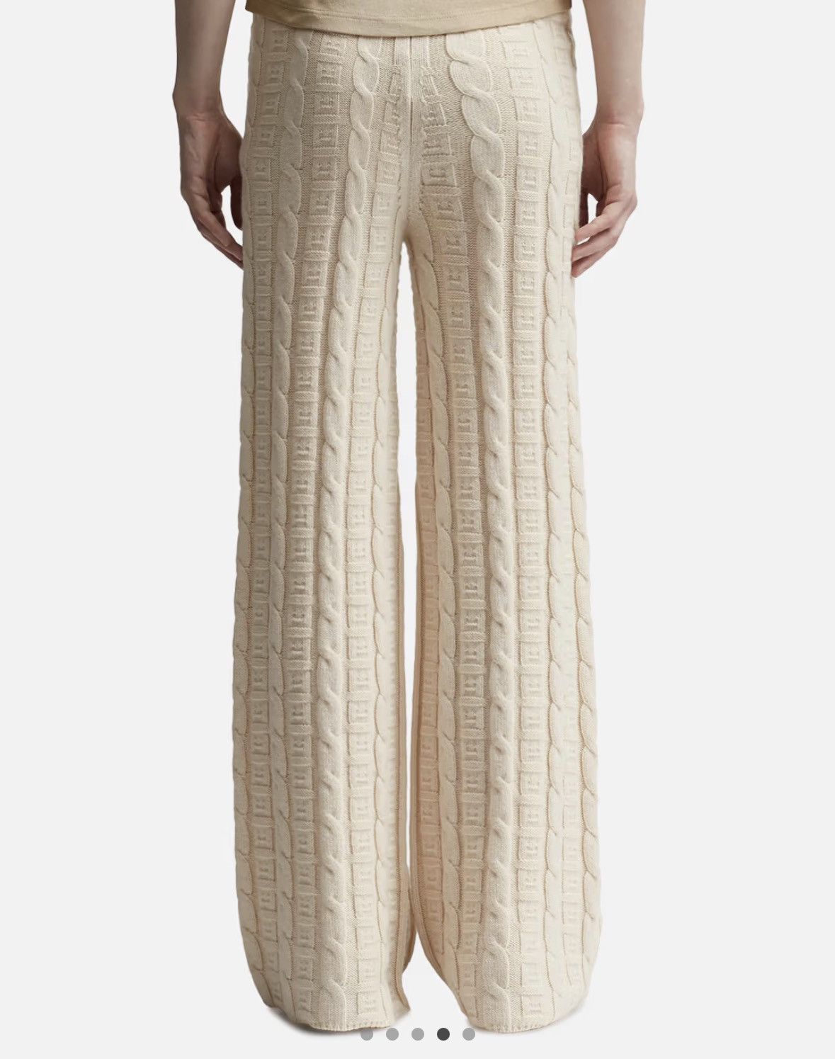 Acne Studios Acne Studios Kong Face Cables Pants in Oatmeal Melange Size 28" / US 6 / IT 42 - 3 Thumbnail