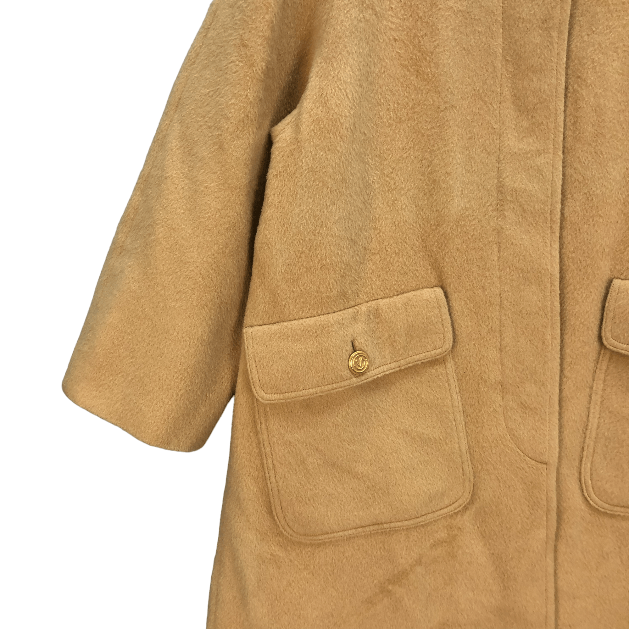 Valentino VALENTINO GARAVANI MISS V MOHAIR WOOL LONG COAT #6849-91 Size S / US 4 / IT 40 - 4 Thumbnail