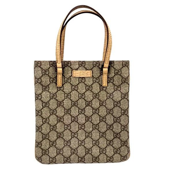 Gucci Gucci GG Supreme Leather Handbag Leather Handbag 114600 Duty Free For Usa in Brown, Women's