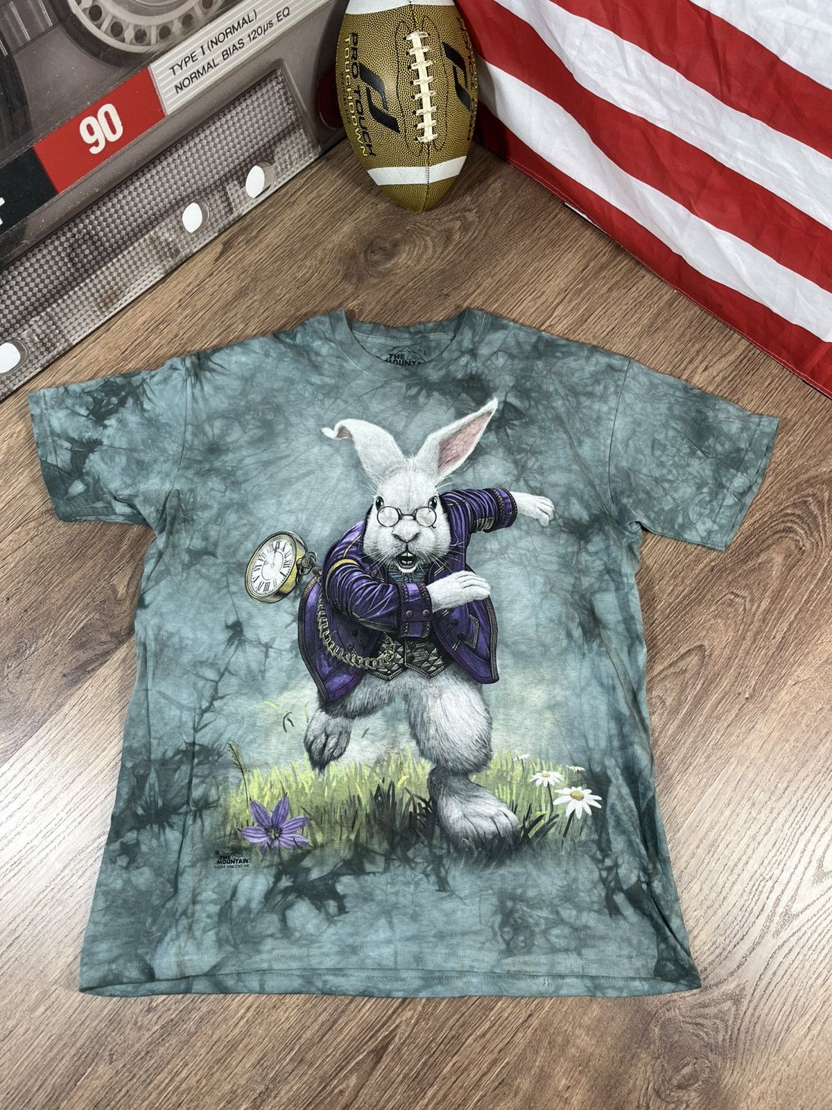 The Mountain × Vintage Vintage The Mountain White Rabbit Tie-Dye T Shirt Size US L / EU 52-54 / 3 - 1 Thumbnail