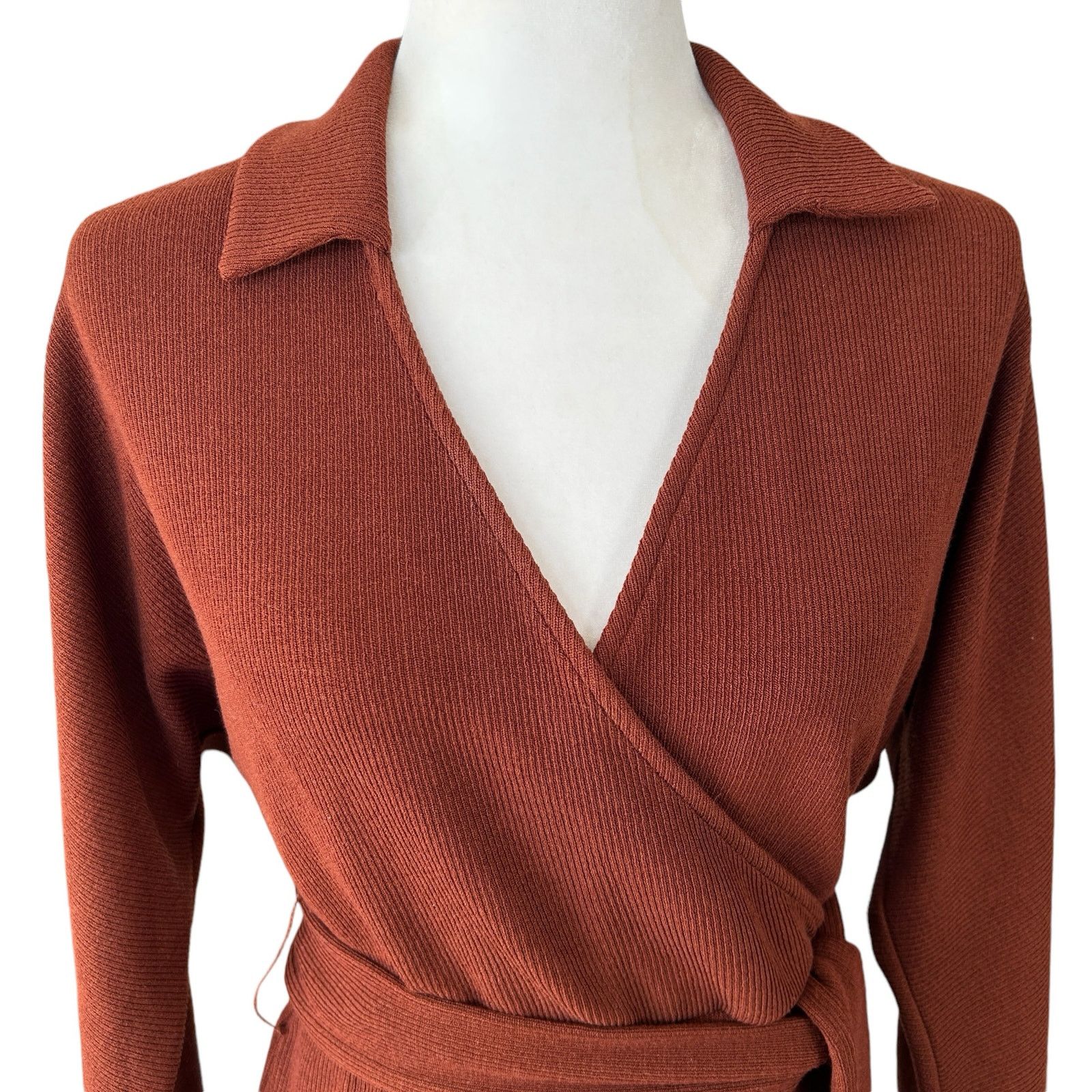 Saylor Saylor Nathalie Sweater Dress Womens Small Sienna Brown Knit Size S / US 4 / IT 40 - 4 Thumbnail