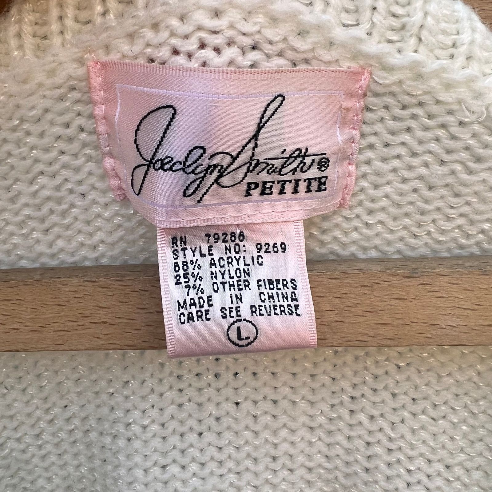 Vintage Argyle pattern bead detail button down cardigan sweater Size L / US 10 / IT 46 - 4 Thumbnail