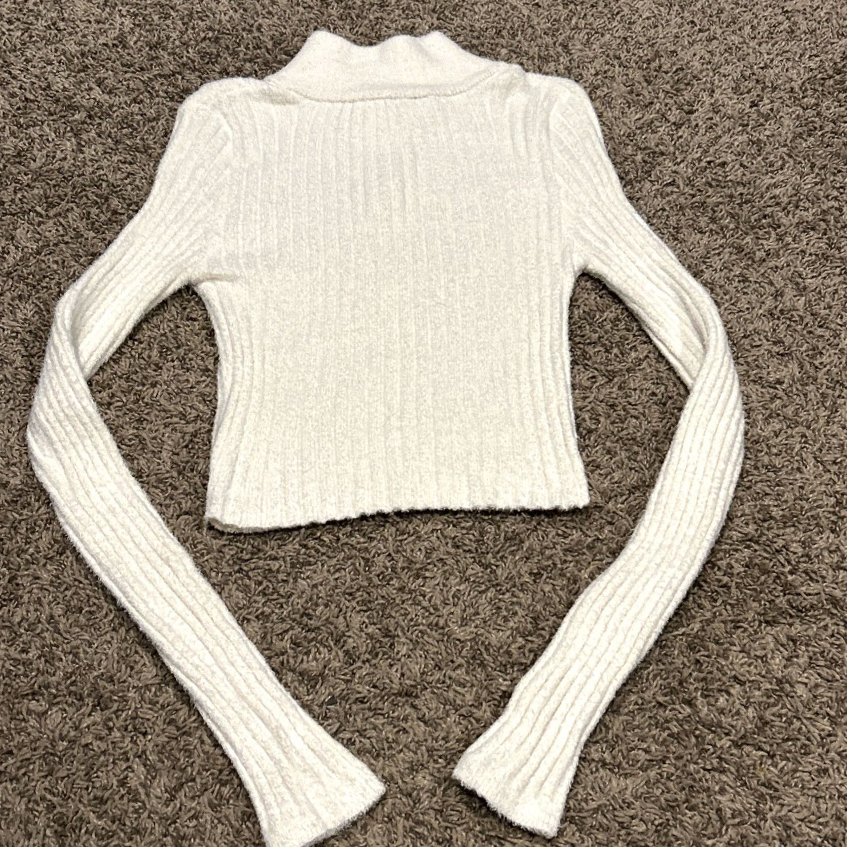 Vintage Double Zero Sweater Long Sleeve 1/4 Zip Knit Nylon Blend Ivory Women S Size Small Pullover Vintage No Size S / US 4 / IT 40 - 4 Thumbnail