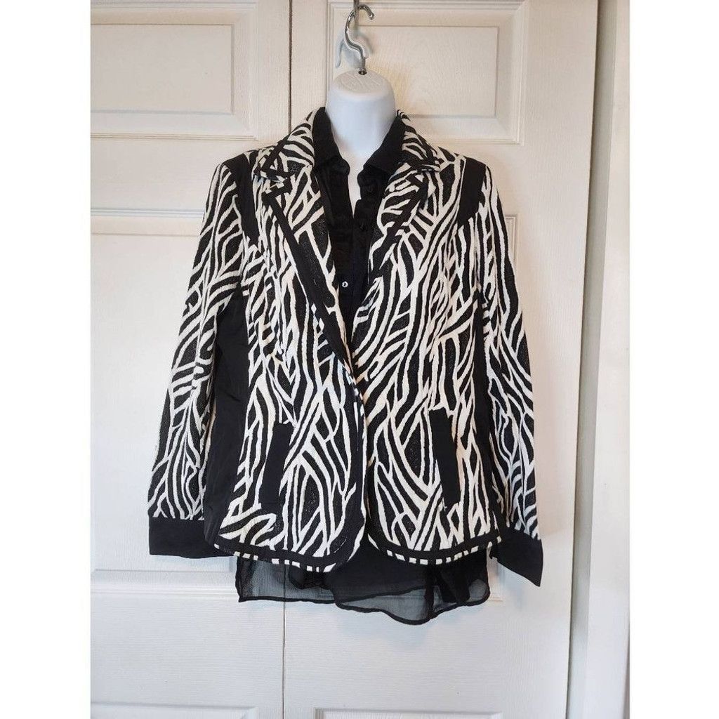Chicos Chico's Zebra Print Blazer Size XS / US 0-2 / IT 36-38 - 1 Thumbnail