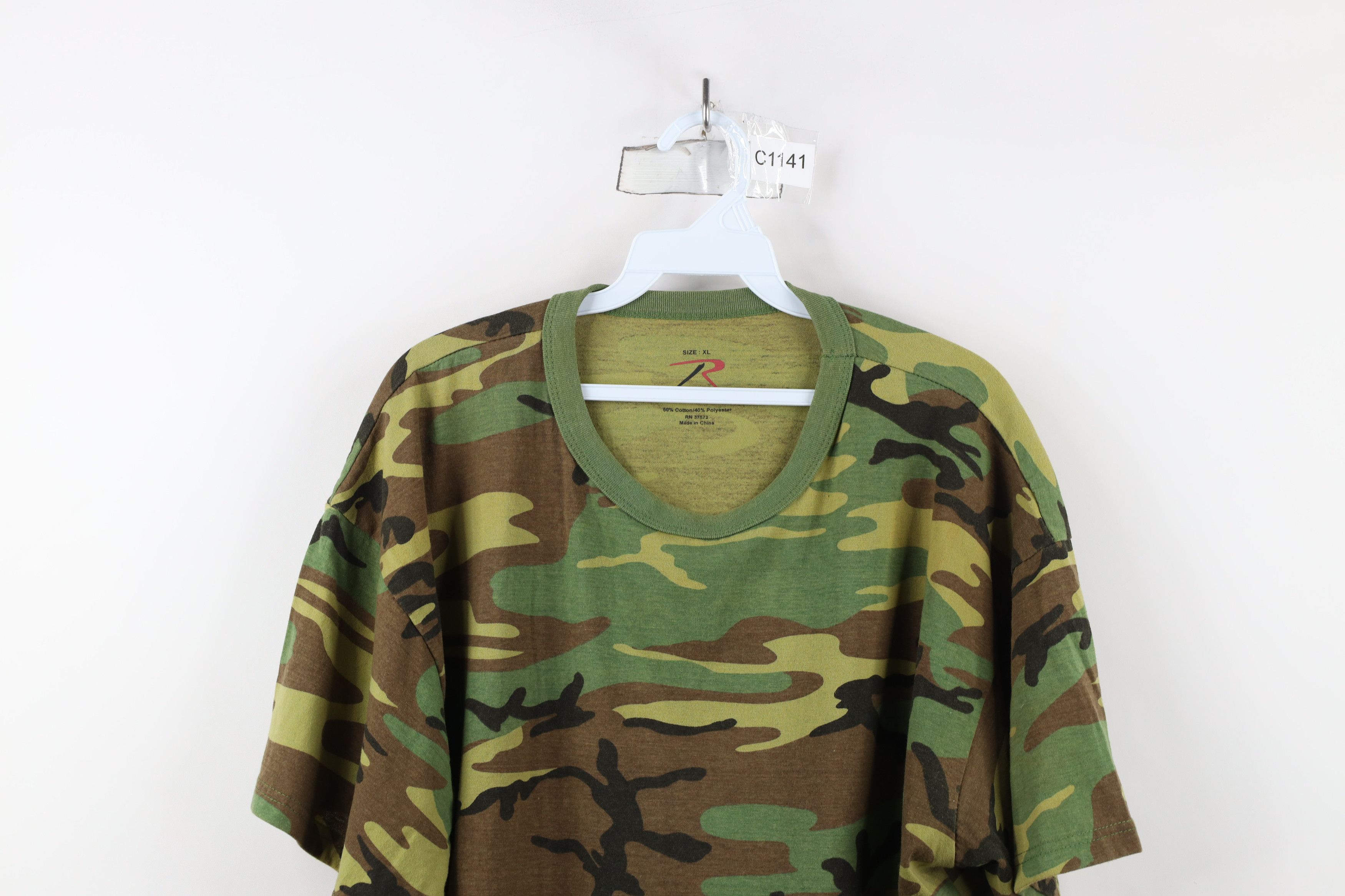 Rothco × Vintage Vintage Rothco Military Heavyweight Short Sleeve T-Shirt Size US XL / EU 56 / 4 - 2 Thumbnail