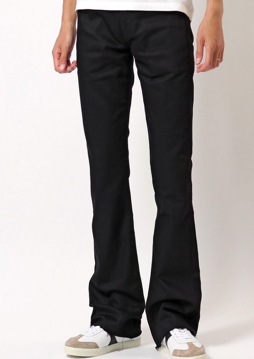 image of Celine $1100 Aw20 Wide Leg Hedi Slimane Rockstar Pants Denim Japan in Black, Men's (Size 33)