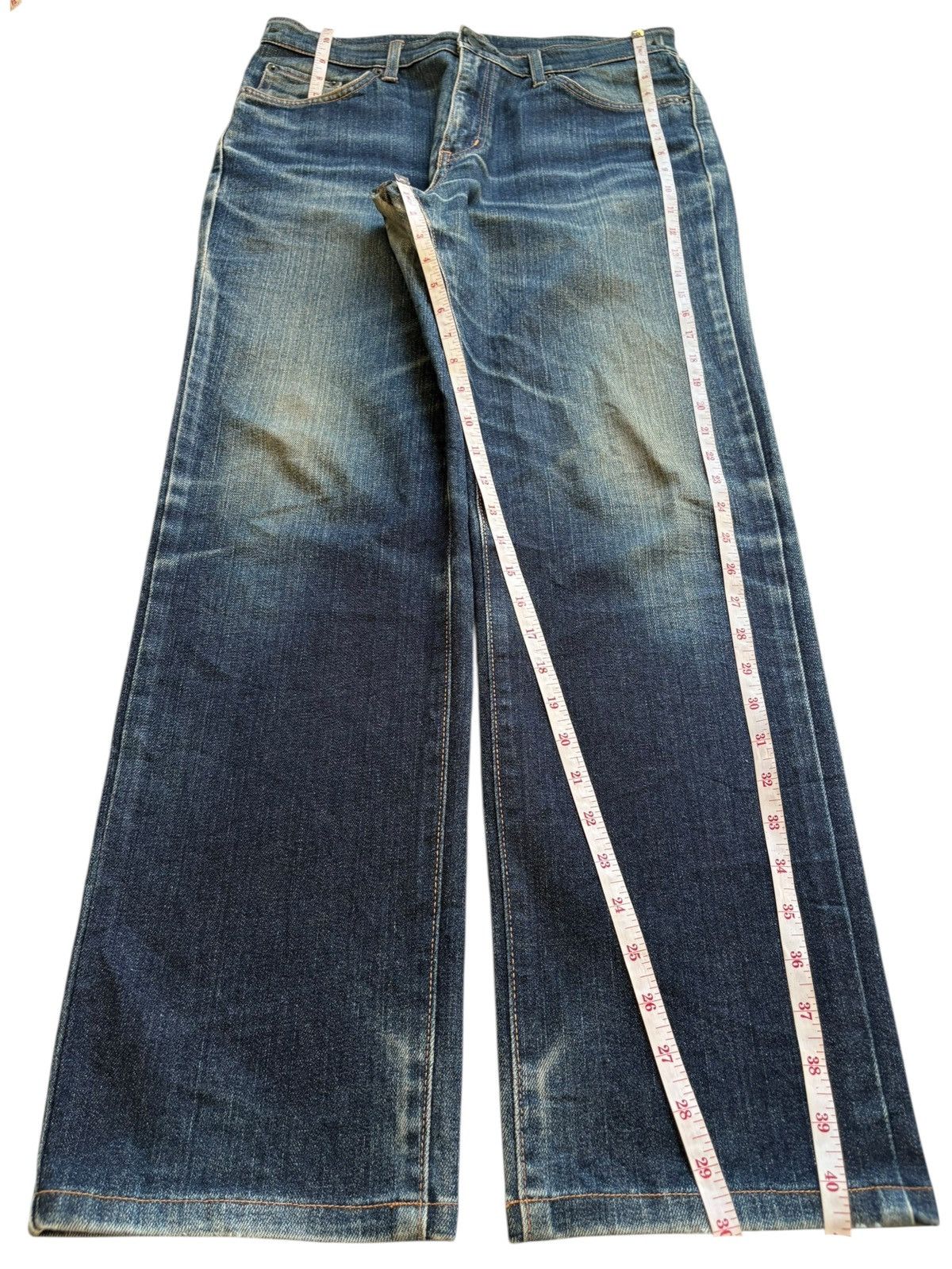 Edwin Vintage Edwin 403 Mud Wash Distressed Loose Jeans Size US 32 / EU 48 - 14 Thumbnail