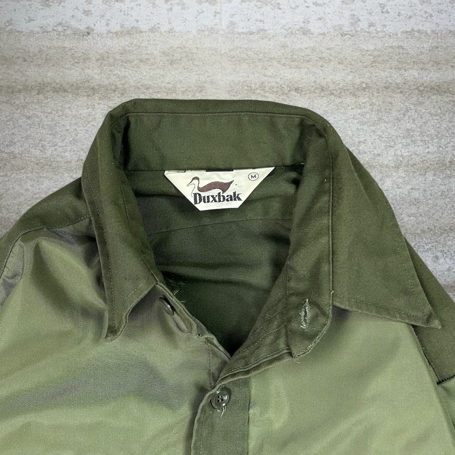 Vintage Vintage 90s Duxbak Button Up Shirt Mens M Green Long Sleeve Size US M / EU 48-50 / 2 - 3 Thumbnail