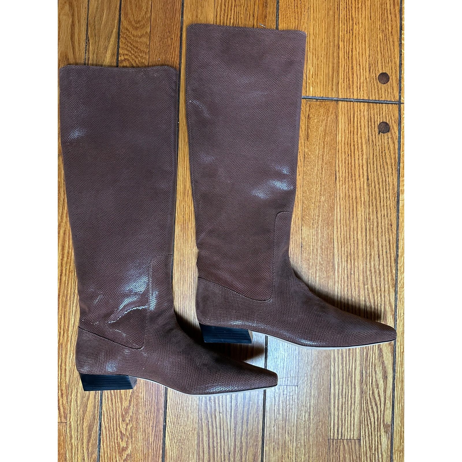 Staud STAUD Wally Flat Knee Boots Mahogany 40 Size US 10 / IT 40 - 1 Thumbnail