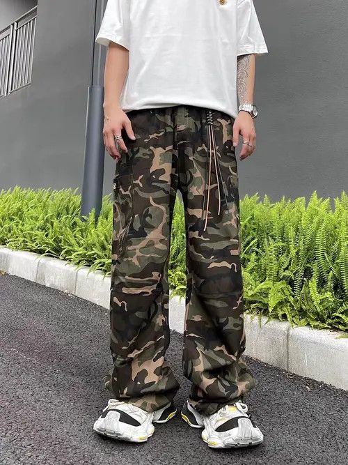 Japanese Brand Mari Camouflage High Street Vintage Loose Casual Pants Size US 30 / EU 46 - 1 Thumbnail