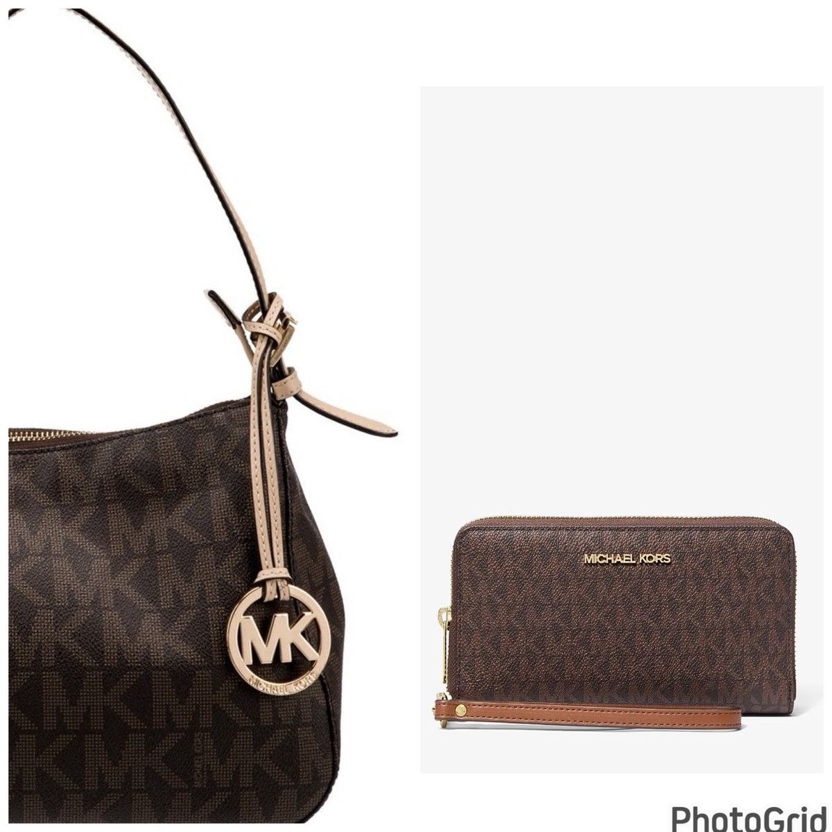 Michael Kors Michael Kors Jetset Monogram Purse and Wallet Set NWT Size ONE SIZE - 1 Thumbnail