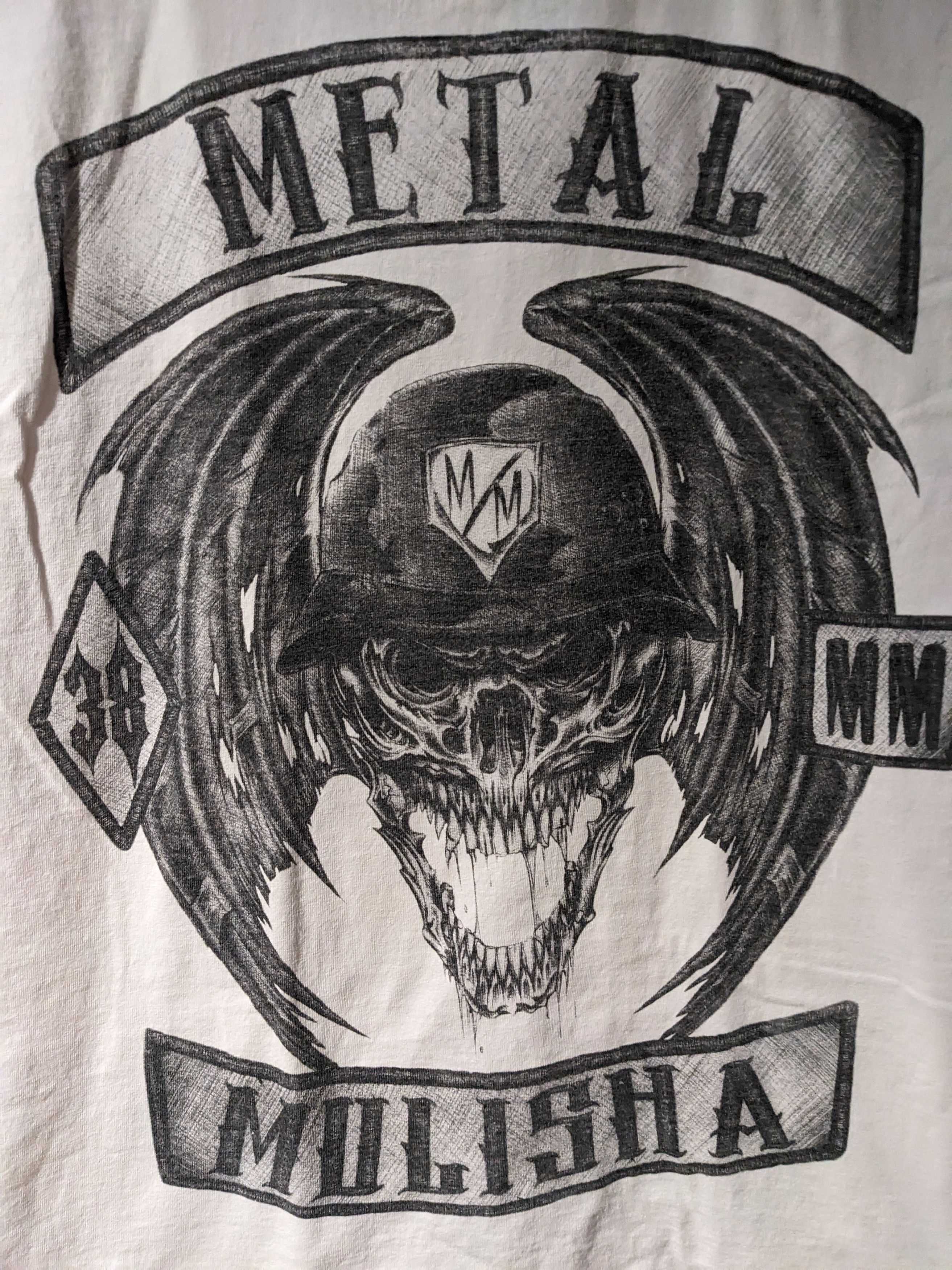 Metal Mulisha × Vintage Vintage Y2K Metal Mulisha Motocross Skull Medium T-Shirt Size US M / EU 48-50 / 2 - 2 Thumbnail