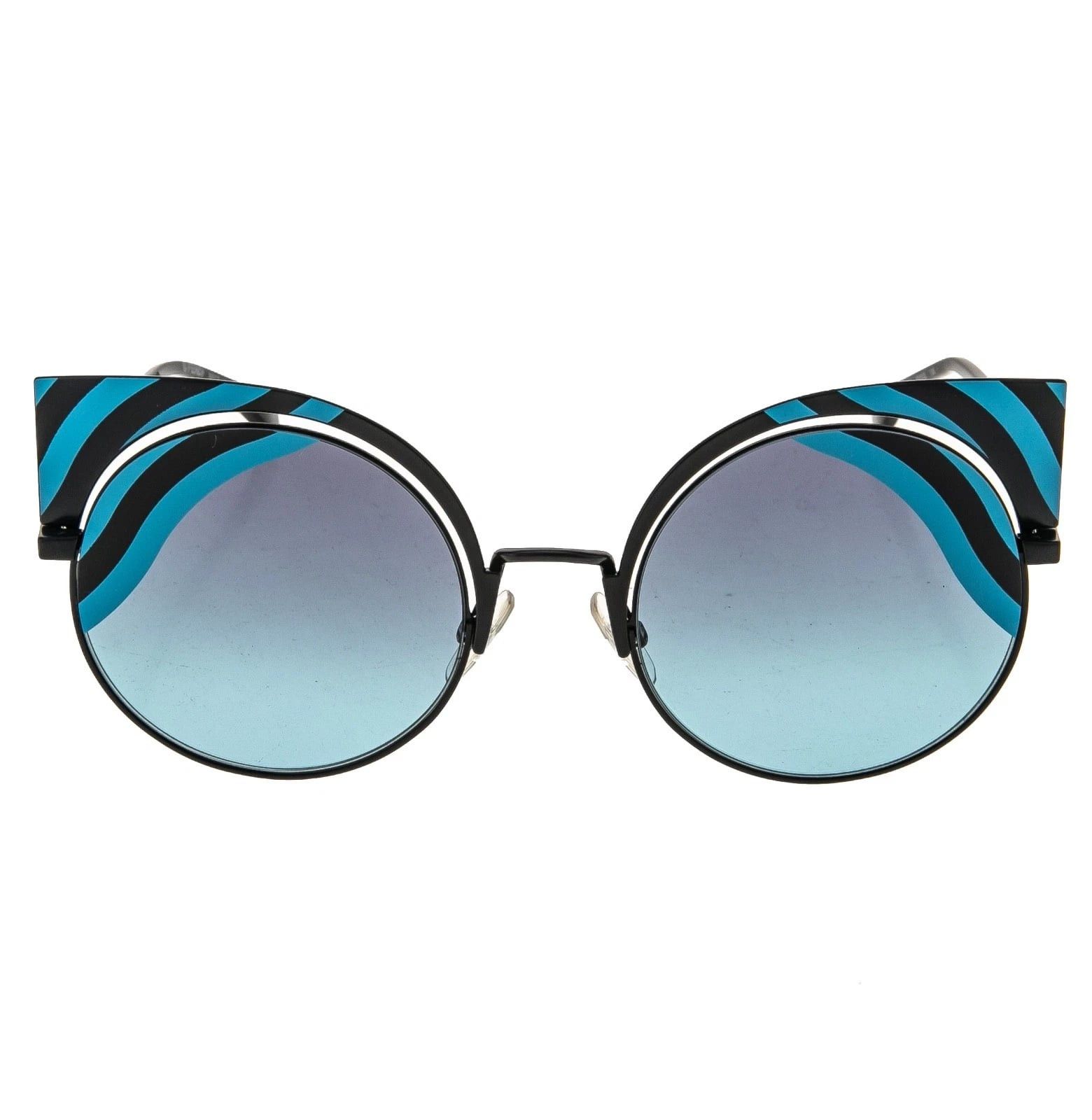 Fendi FENDI HYPNOSHINE FF0215S Black Blue Fashion Sunglass 0215 Size ONE SIZE - 2 Thumbnail