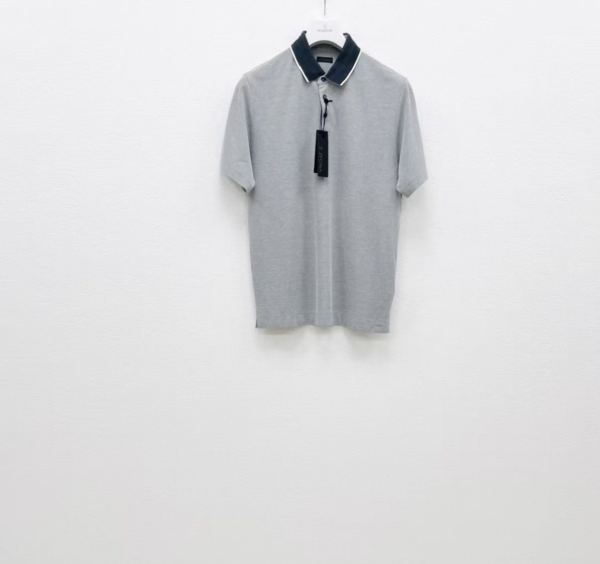 Z Zegna ZEGNA 100% Cotton Short Sleeve Polo Shirt J30 Size US S / EU 44-46 / 1 - 2 Thumbnail