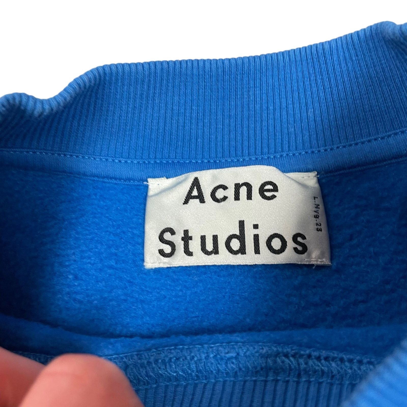 Acne Studios Acne Studios Blue Fleece Lined Side Zip Sweatshirt S Size S / US 4 / IT 40 - 10 Thumbnail