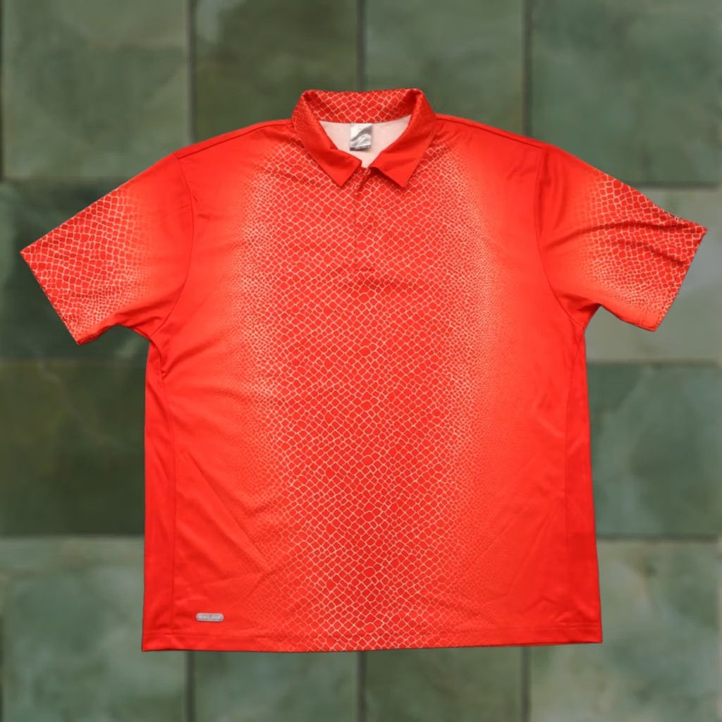 Nike VINTAGE Nike US OPEN SWISS TENNIS POLO SHIRT SNAKE SKIN RED L Size US L / EU 52-54 / 3 - 1 Thumbnail