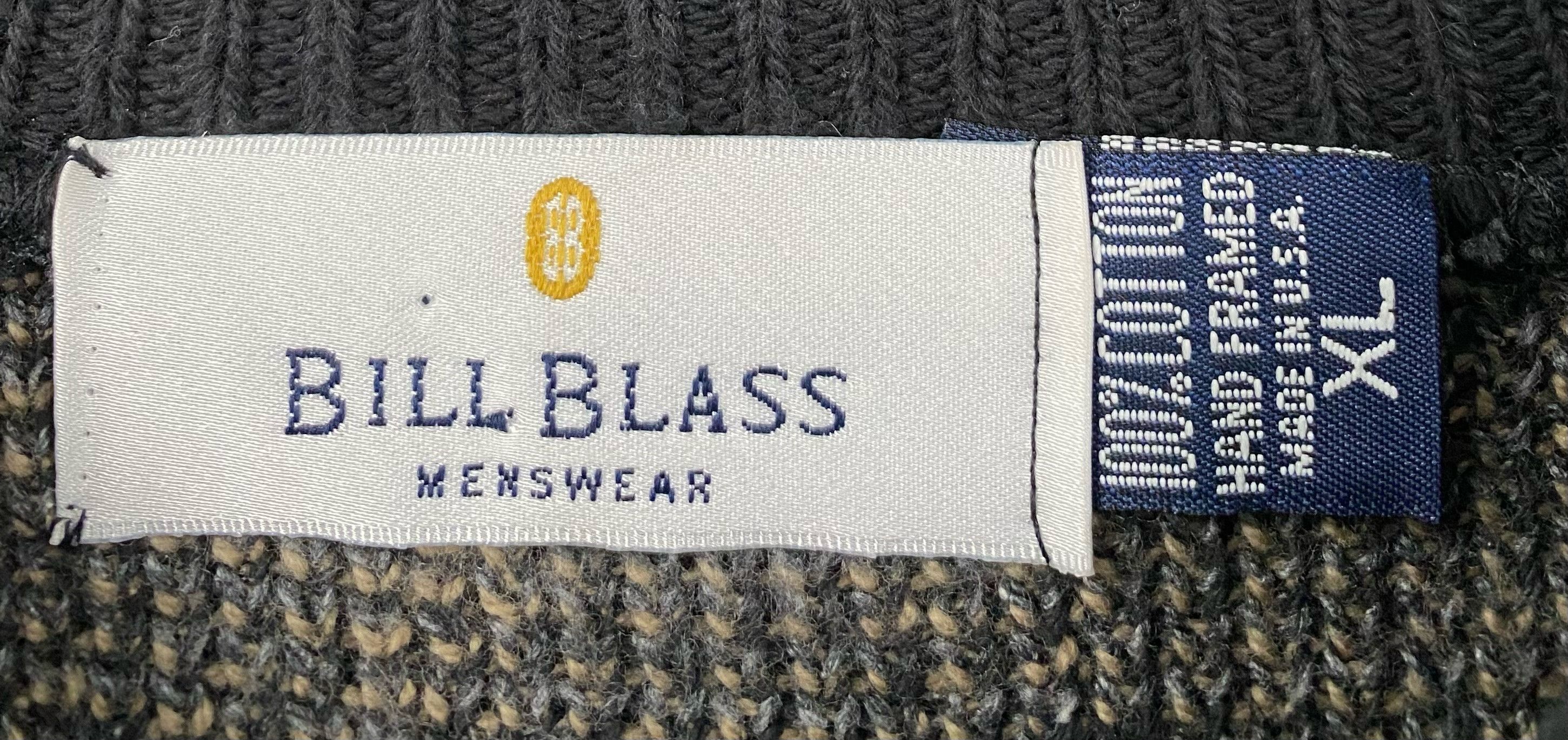 Bill Blass 90’s Bill Blass Grey Patterned Cotton Knit Sweater Large Size US L / EU 52-54 / 3 - 2 Thumbnail