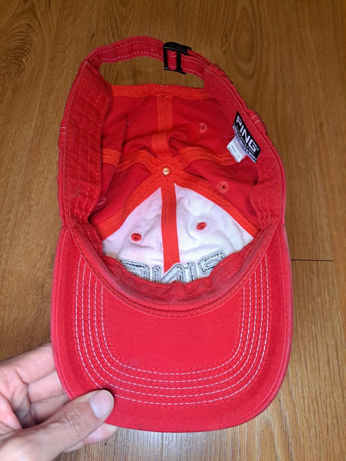 PING PING Golf Hat Cap Cotton Adjustable Red Size ONE SIZE - 5 Thumbnail