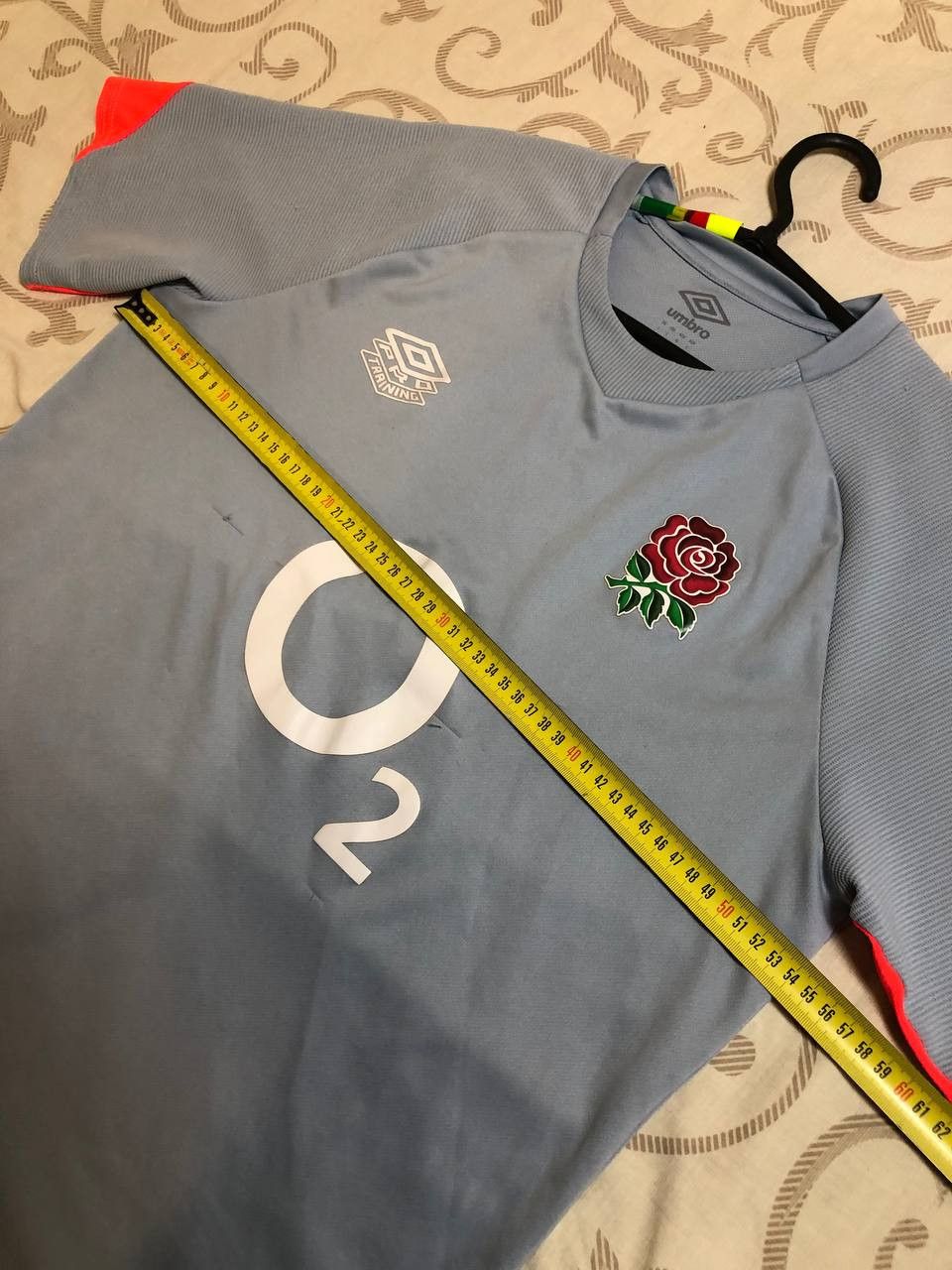 Umbro ENGLAND Rugby Training Shirt Umbro Grey Short Sleeve Size US L / EU 52-54 / 3 - 11 Thumbnail
