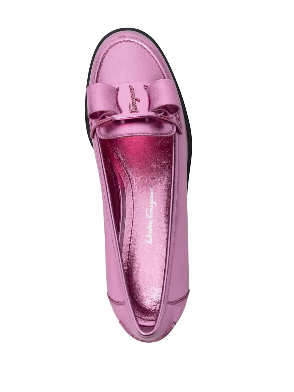 Salvatore Ferragamo o1y0426 Loafers in Pink Size US 7 / IT 37 - 4 Thumbnail