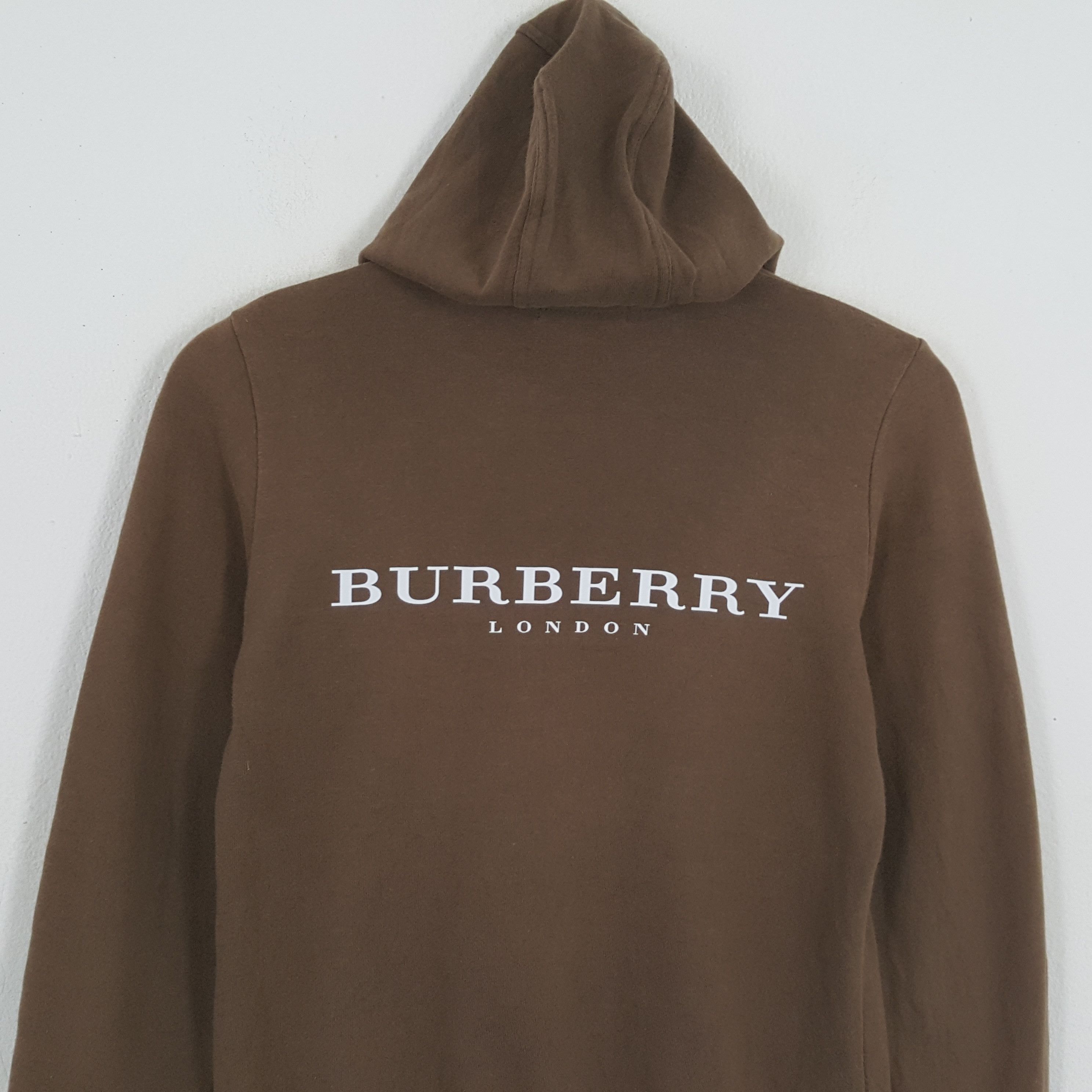 Burberry × Vintage BURBERRY LONDON BLUE LABEL Custom Art Zipper Hoodies Size US XS / EU 42 / 0 - 2 Thumbnail