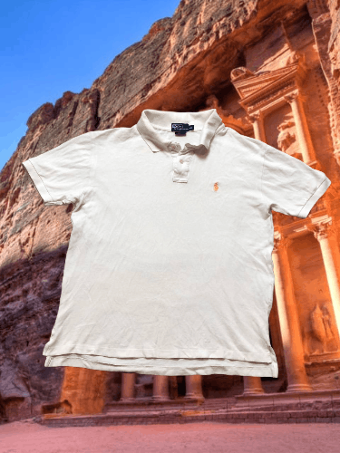 Polo Ralph Lauren Vintage white Polo Ralph Lauren logo T-Shirt crazy Y2K Size US XL / EU 56 / 4 - 1 Thumbnail