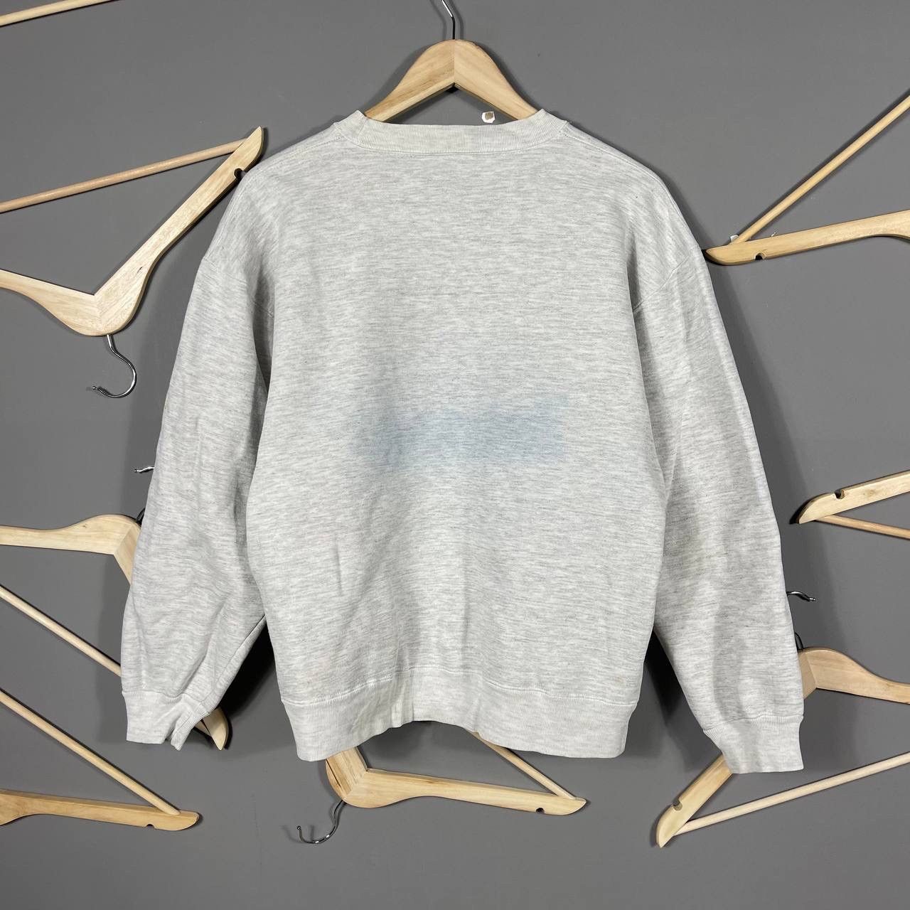 Timberland × Vintage Timberland Weathergear Heather Grey Graphic Sweatshirt Size US L / EU 52-54 / 3 - 9 Thumbnail