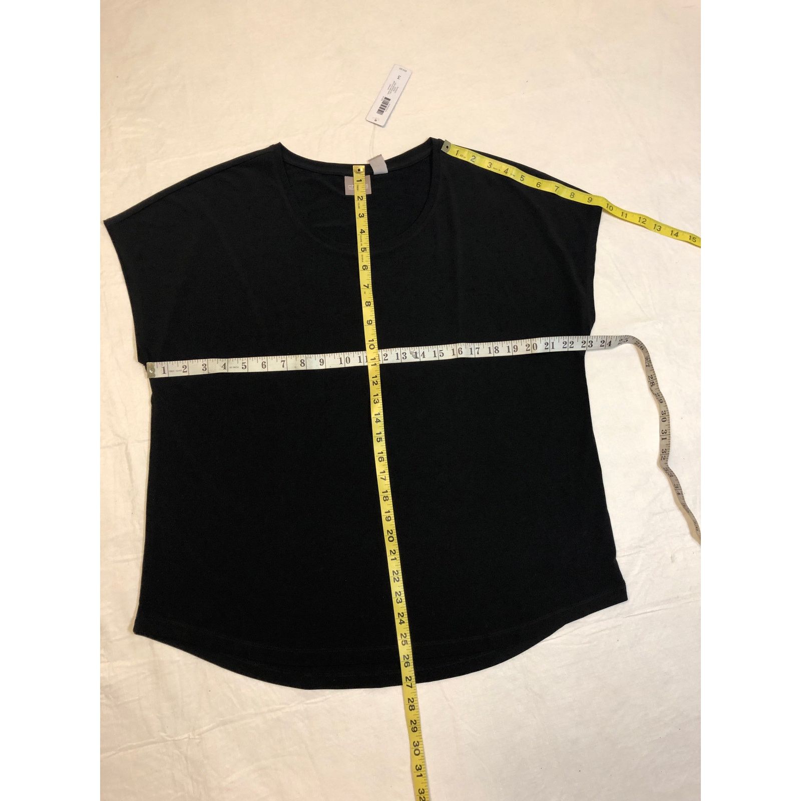 Chicos Women’s Chico’s black high low scoop blouse Size L / US 10 / IT 46 - 3 Thumbnail