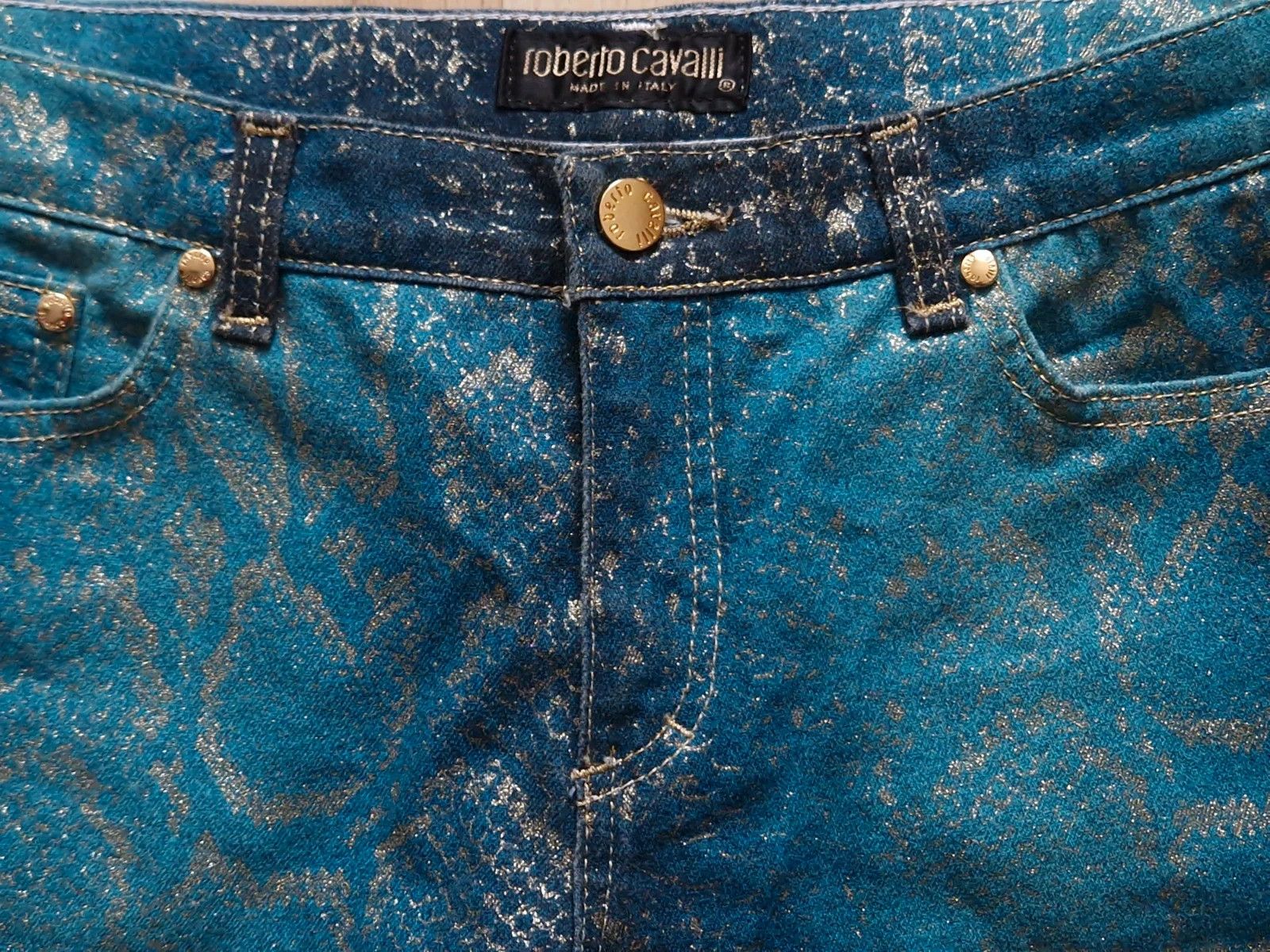 Roberto Cavalli Vintage Cavalli Python Snakeskin jeans Size US 30 / EU 46 - 2 Thumbnail