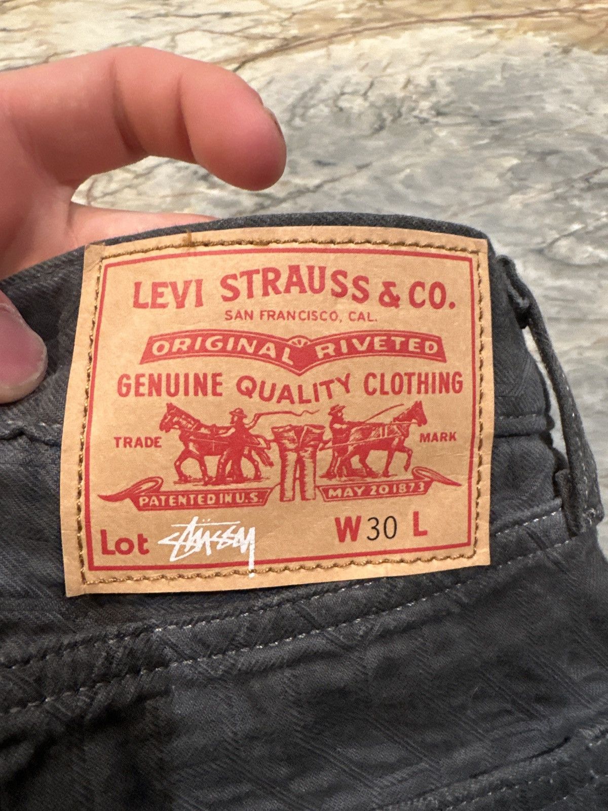 Levi's × Stussy Levis X Stussy “S” graffiti Jeans 501 Size US 30 / EU 46 - 6 Thumbnail