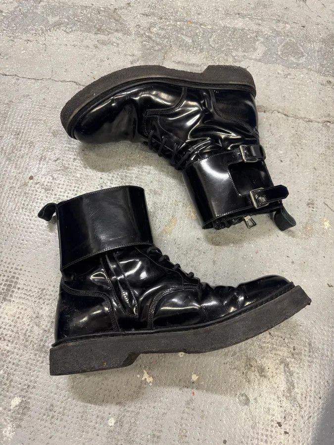 Balmain AW2015 Balmain H&M Black Ankle Leather Boots Size US 11 / EU 44 - 8 Thumbnail