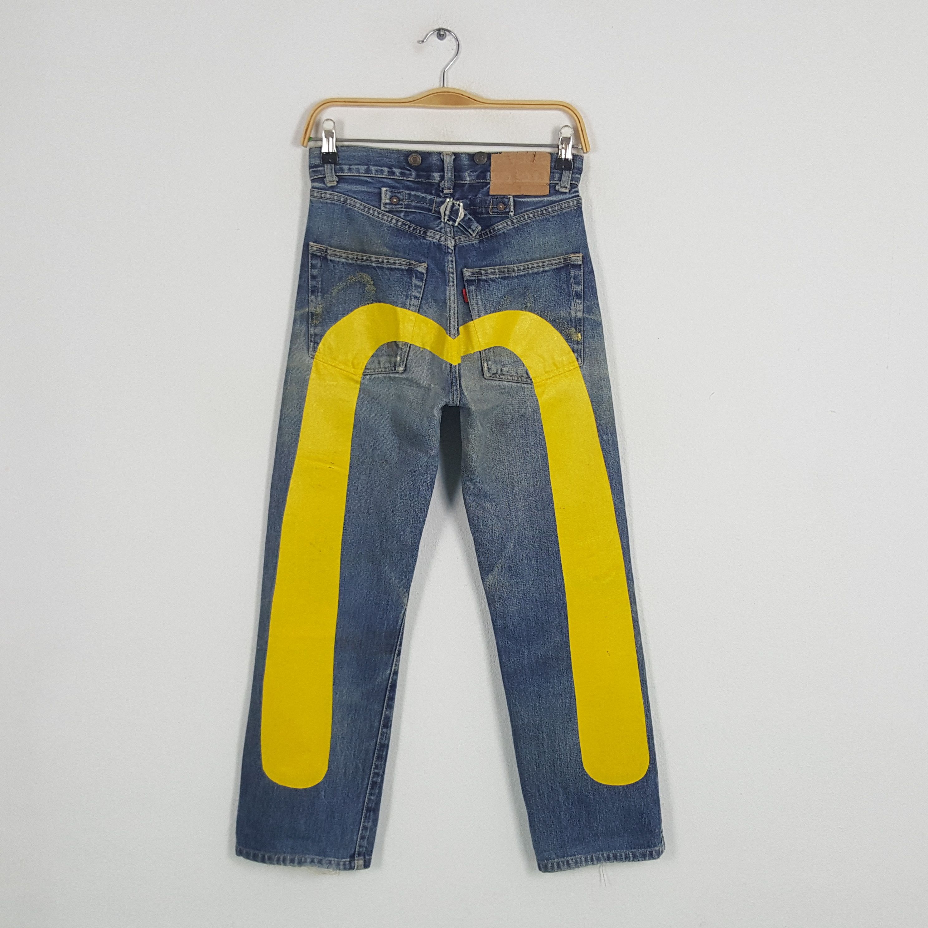 Japanese Brand × Vintage Vintage Evisu Japan Selvedge Daicock Custom Art Denim Jeans Size US 26 / EU 42 - 1 Thumbnail