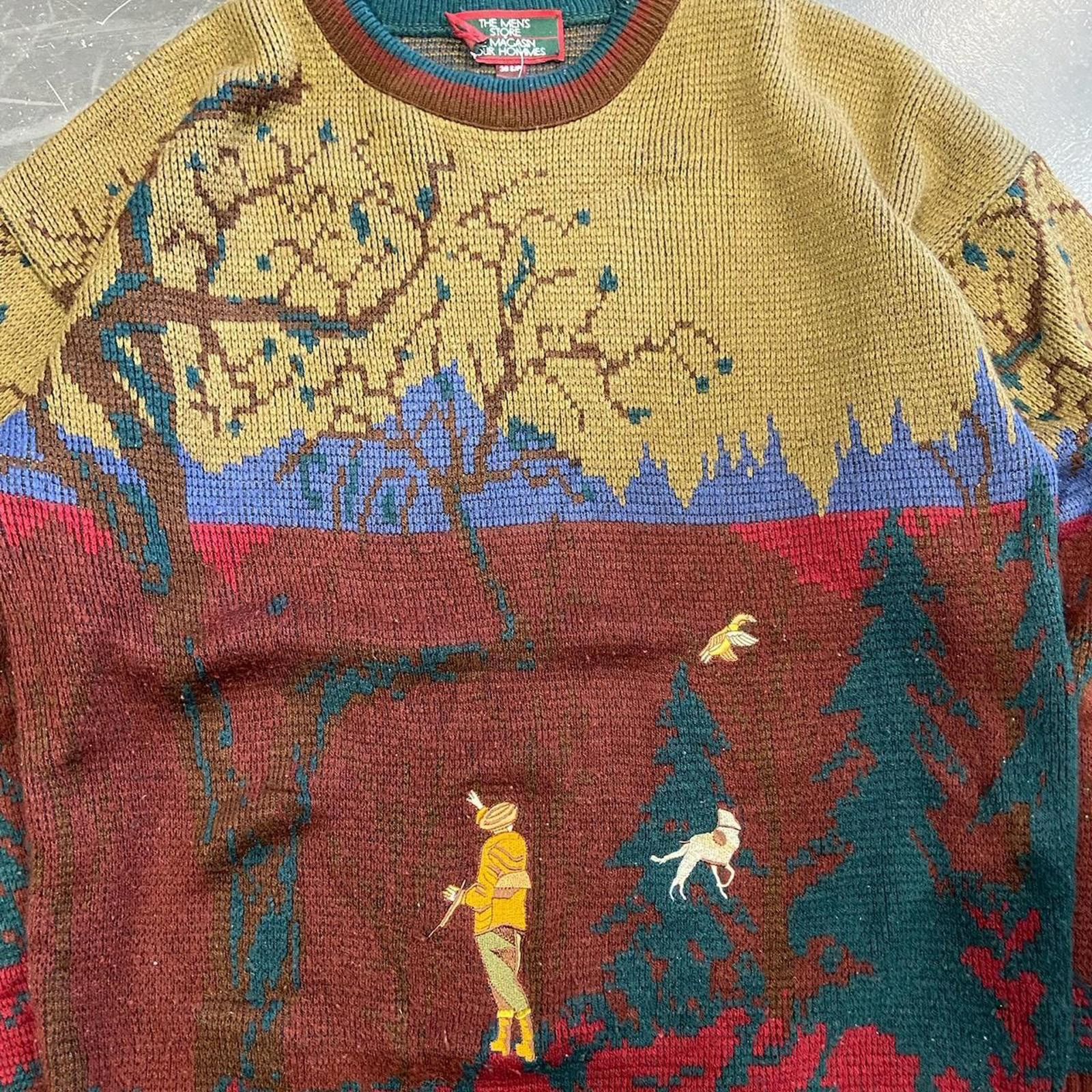 Sears Vintage 90s Sears Duck Hunting Knit Size US L / EU 52-54 / 3 - 3 Thumbnail