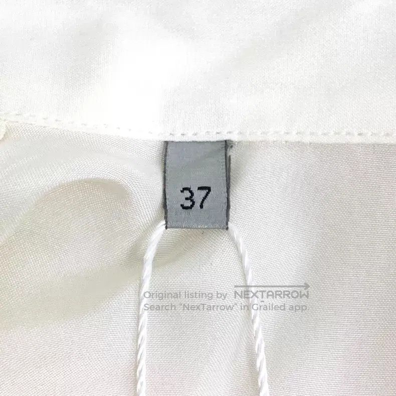 Dior Dior Size 37 White old flower stitching silk long-sleeved s Size US XXS / EU 40 - 6 Thumbnail
