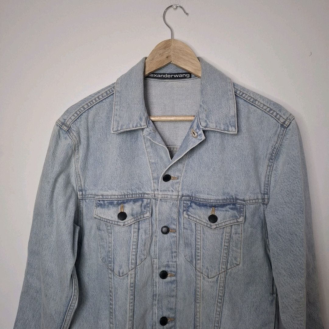 Alexander Wang ALEXANDER WANG Bleach Blue Oversized Daze Denim Jacket Size US XS / EU 42 / 0 - 3 Thumbnail