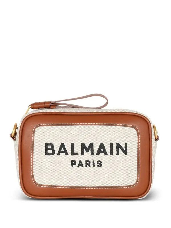 Balmain o1s1wg110825 OS/ B-Army Canvas Mini Bag in Brown Size ONE SIZE - 1 Thumbnail