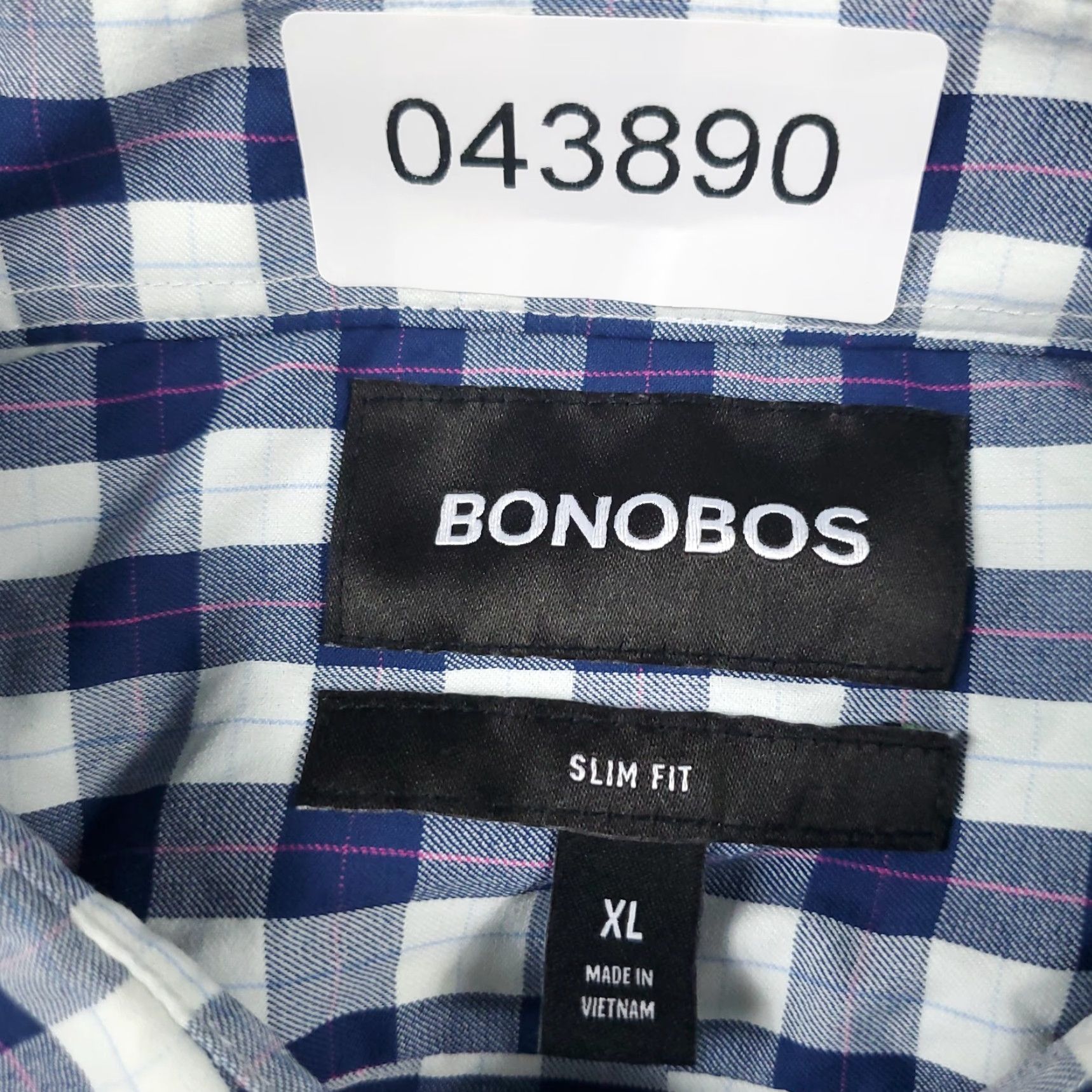 Bonobos Bonobos Shirt Mens XL Blue Plaid Casual Button-Up Long Sleeve Shirt Size US XL / EU 56 / 4 - 6 Thumbnail