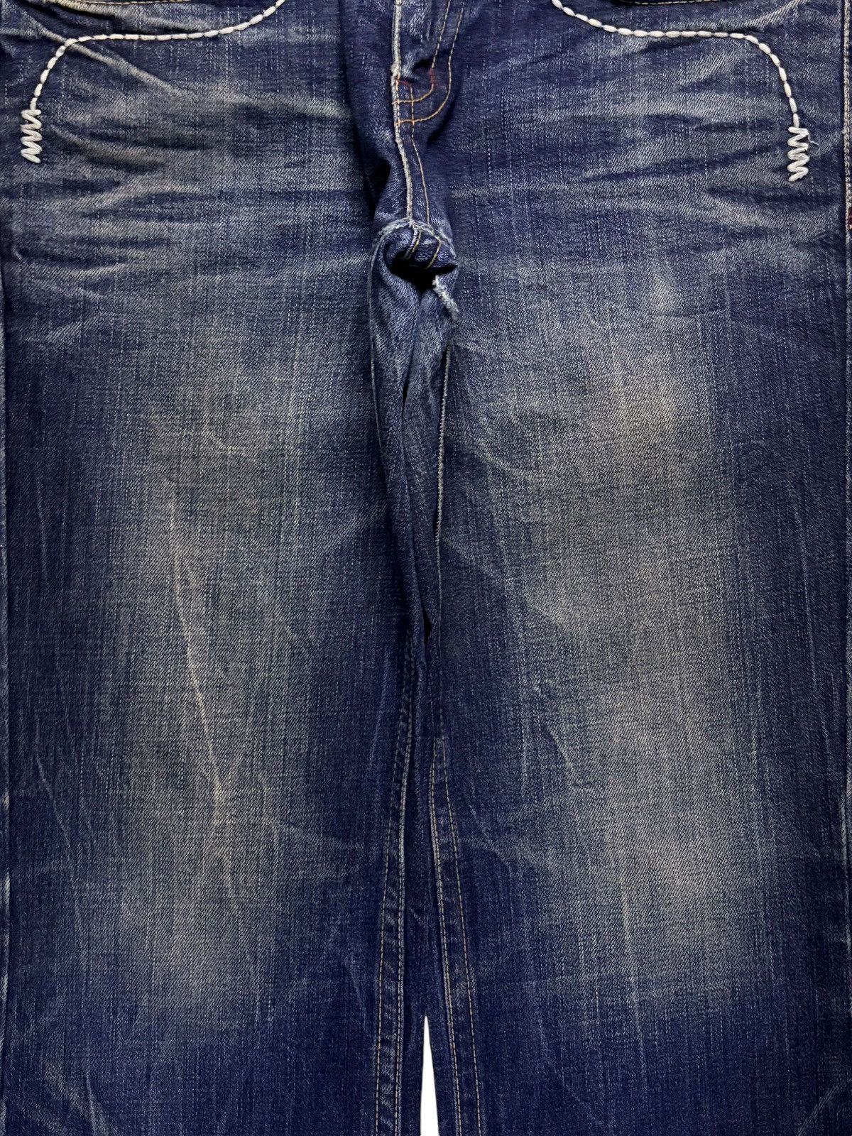 Japanese Brand Vintage Japanese Brand Mud Wash Baggy Jeans Size US 33 - 5 Thumbnail