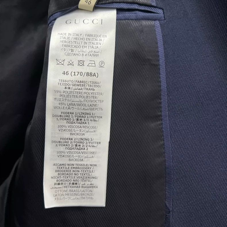 Gucci Gucci Crystal embroidery 23 new wool twill jacket 2502-Next Size 46R - 5 Thumbnail