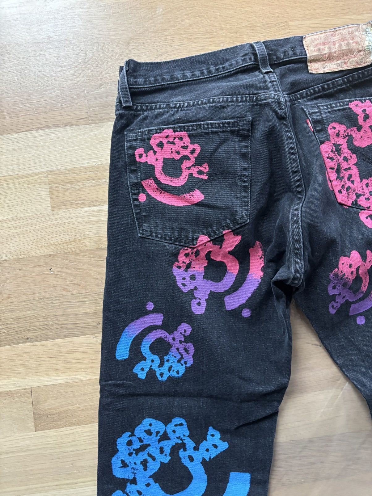 DENIM TEARS Denim Tears Bstroy Tears Blue/Pink 501 Jeans 32x32 Size US 32 / EU 48 - 11 Thumbnail