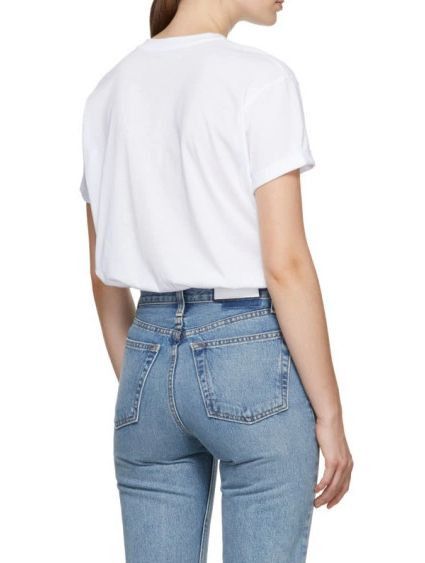 Stella McCartney Stella McCartney White Embroidered Star T-Shirt Size L / US 10 / IT 46 - 2 Thumbnail