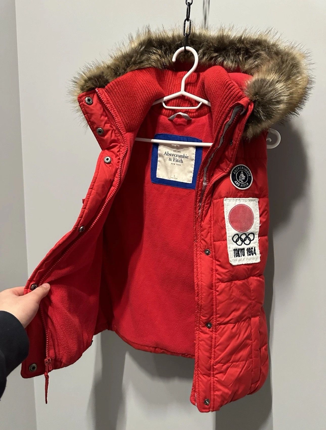 Abercrombie & Fitch CRAZY JAPAN DOWN VEST ABERCROMIE & FITCH CHIEF KEEF USA FLAG Size S / US 4 / IT 40 - 10 Thumbnail