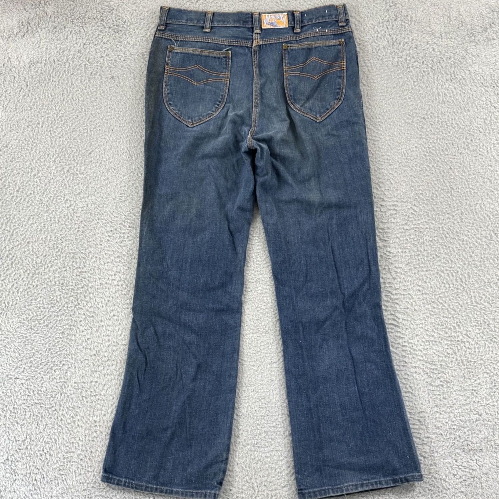 Wrangler VINTAGE Wrangler Jeans Mens 32x30 Blue Wrapid Transit 70s Bootcut Denim Cowboy Wrangler Retro Jeans 70s Cowboy Mens Blue Jeans Size 24" / US 00 / IT 34 - 6 Thumbnail