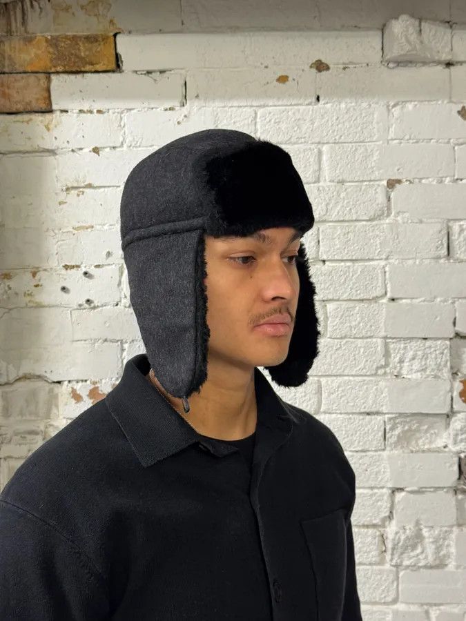 Dolce & Gabbana Dolce & Gabbana Dark Grey Chapka Hat Size ONE SIZE - 1 Thumbnail