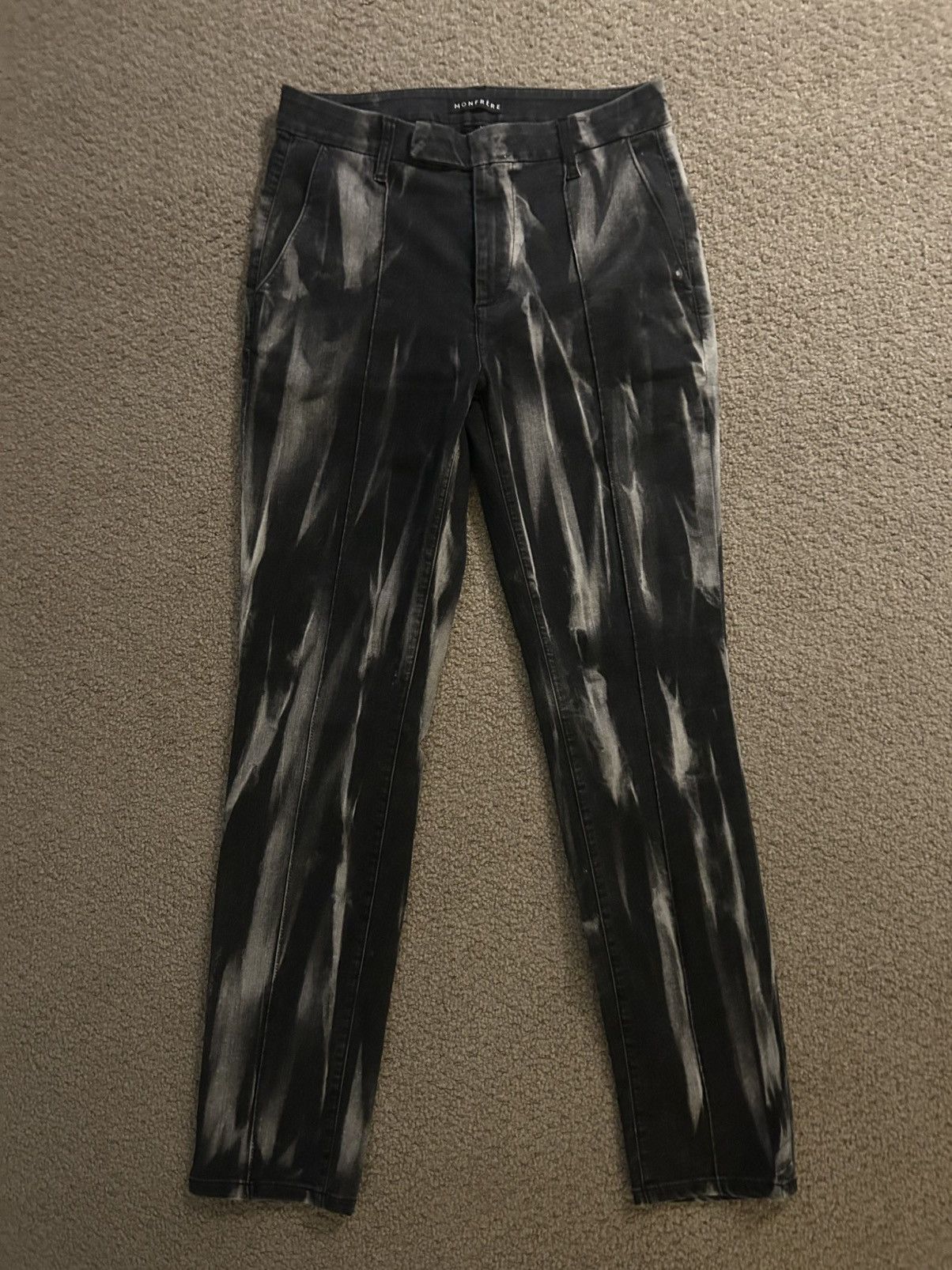 MONFRERE Monfrere bleach acid wash pants Size US 31 - 1 Thumbnail