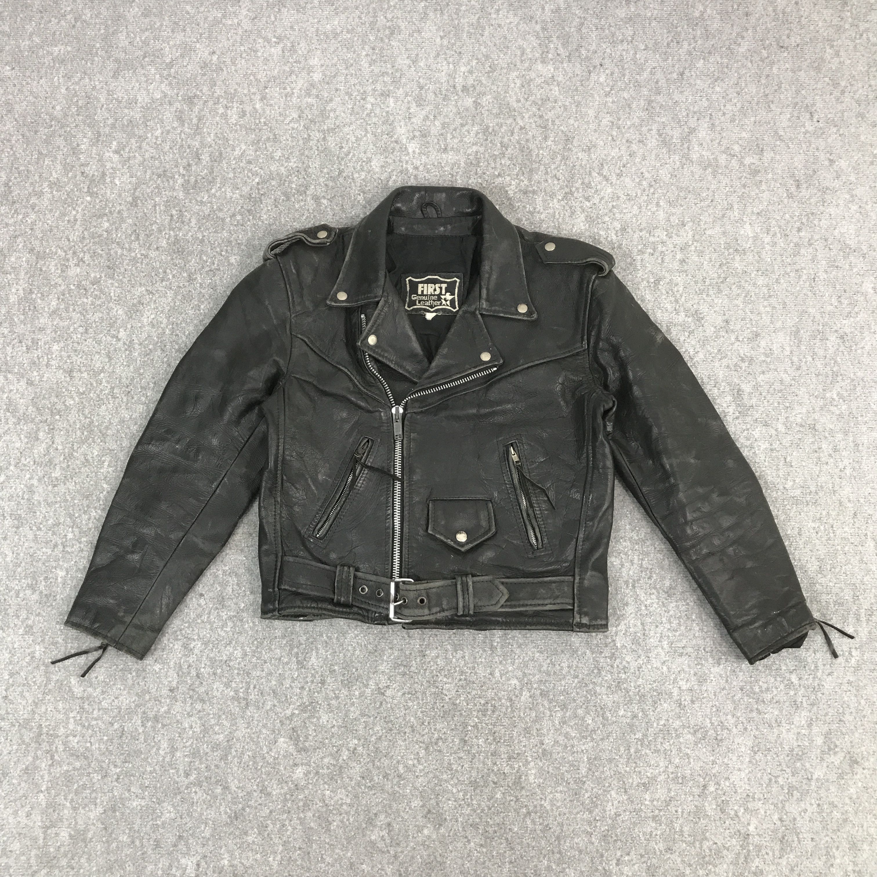 First MFG Co. × Japanese Brand FIRST DOUBLE COLLAR LEATHER JACKET Size US M / EU 48-50 / 2 - 1 Thumbnail